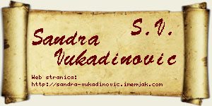 Sandra Vukadinović vizit kartica